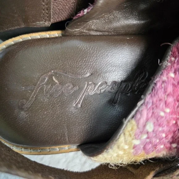 Free People Brown and Black Platform Mules - Picture 5 of 9